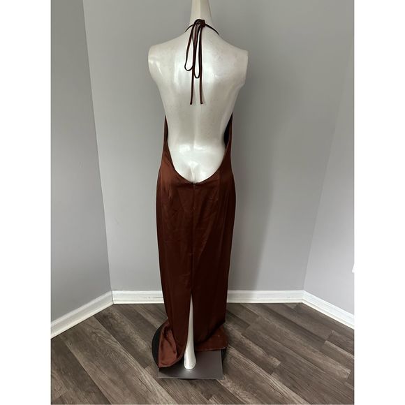Staud Janet Open-Back Satin Maxi Dress - Picture 10 of 11